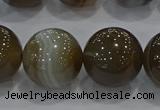 CAG9208 15.5 inches 18mm round line agate gemstone beads