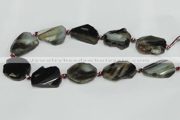 CAG933 16 inches rough agate gemstone nugget beads wholesale