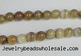 CAG936 16 inches 6mm round madagascar agate gemstone beads