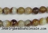 CAG937 16 inches 8mm round madagascar agate gemstone beads