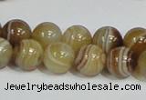 CAG939 16 inches 12mm round madagascar agate gemstone beads