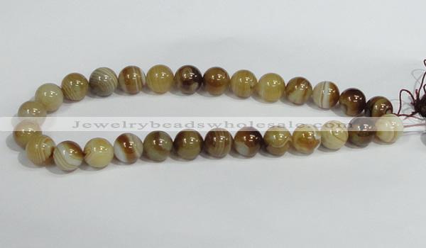 CAG940 16 inches 14mm round madagascar agate gemstone beads