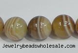 CAG941 16 inches 16mm round madagascar agate gemstone beads