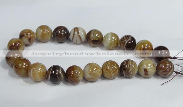 CAG943 16 inches 20mm round madagascar agate gemstone beads