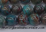 CAG9473 15.5 inches 8mm round blue crazy lace agate beads