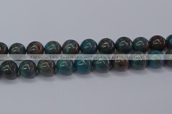 CAG9478 15.5 inches 18mm round blue crazy lace agate beads