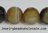 CAG951 16 inches 20mm faceted round madagascar agate gemstone beads