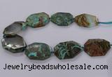 CAG9531 15.5 inches 35*45mm - 40*50mm freeform ocean agate beads