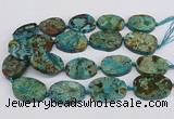 CAG9551 15.5 inches 25*35mm - 35*40mm freeform ocean agate beads