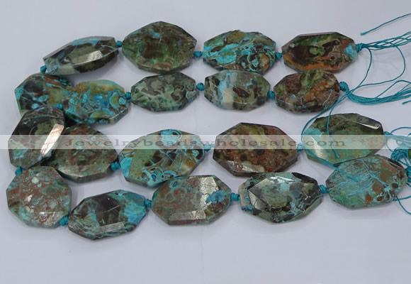 CAG9553 15.5 inches 25*35mm - 30*45mm freeform ocean agate beads