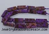 CAG9556 15.5 inches 20*40mm - 20*45mm rectangle ocean agate beads