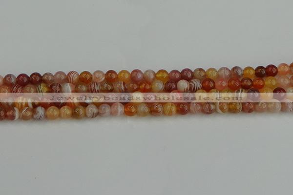 CAG9561 15.5 inches 6mm round red botswana agate gemstone beads