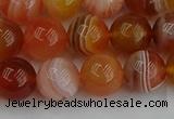 CAG9563 15.5 inches 10mm round red botswana agate gemstone beads