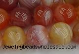 CAG9564 15.5 inches 12mm round red botswana agate gemstone beads