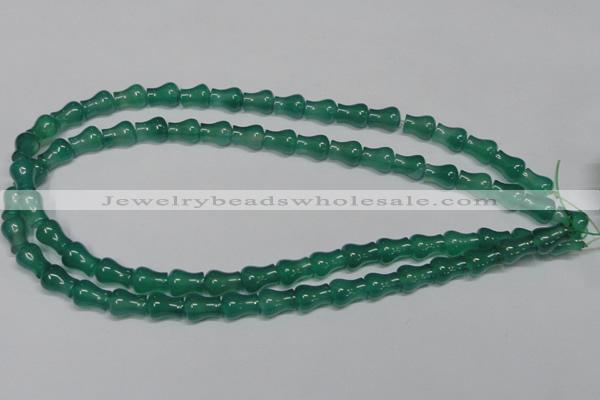 CAG959 15.5 inches 9*11mm vase-shaped green agate gemstone beads