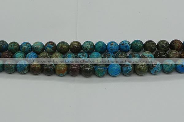 CAG9603 15.5 inches 12mm round ocean agate gemstone beads wholesale