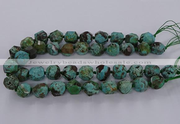 CAG9613 15.5 inches 14*16mm - 15*18mm faceted nuggets ocean agate beads