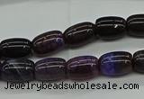 CAG9622 15.5 inches 8*12mm drum dragon veins agate beads wholesale