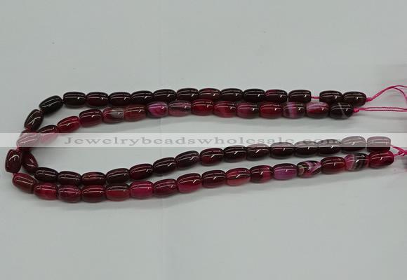 CAG9623 15.5 inches 8*12mm drum dragon veins agate beads wholesale