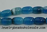 CAG9624 15.5 inches 8*12mm drum dragon veins agate beads wholesale