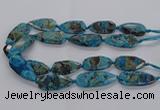 CAG9650 15.5 inches 20*40mm - 20*45mm freeform ocean agate beads