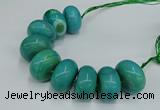 CAG9685 7.5 inches 20*35mm rondelle agate gemstone beads