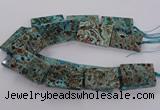 CAG9697 15.5 inches 30*45mm - 35*50mm rectangle ocean agate beads