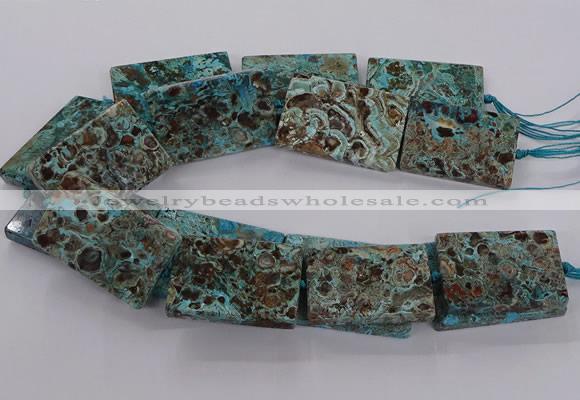 CAG9697 15.5 inches 30*45mm - 35*50mm rectangle ocean agate beads