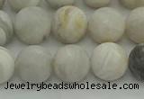 CAG9703 15.5 inches 10mm round matte grey agate beads wholesale