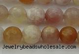 CAG9720 15.5 inches 8mm faceted round colorful agate beads wholesale