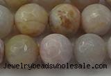 CAG9722 15.5 inches 12mm faceted round colorful agate beads wholesale