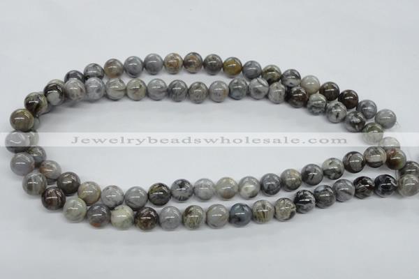 CAG973 15.5 inches 10mm round bamboo leaf agate gemstone beads