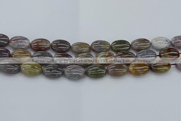 CAG9742 15.5 inches 13*18mm oval Indian agate beads wholesale