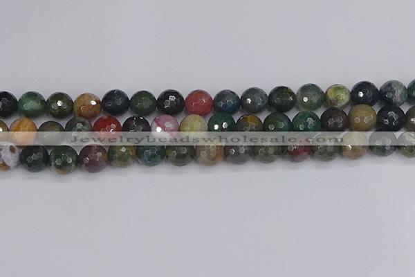 CAG9833 15.5 inches 10mm faceted round Indian agate beads