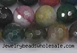 CAG9834 15.5 inches 12mm faceted round Indian agate beads