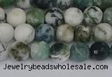 CAG9838 15.5 inches 6mm faceted round tree agate beads