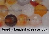 CAG9892 15.5 inches 10mm faceted round dendritic agate beads