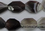 CAG990 15.5 inches 15*20mm faceted freeform botswana agate beads