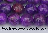 CAG9920 15.5 inches 10mm round purple crazy lace agate beads