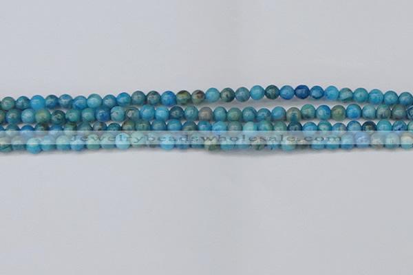 CAG9931 15.5 inches 4mm round blue crazy lace agate beads