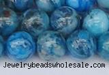 CAG9935 15.5 inches 12mm round blue crazy lace agate beads