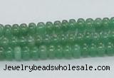 CAJ10 15.5 inches 4*6mm rondelle green aventurine jade beads