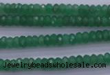 CAJ15 15.5 inches 4*6mm faceted rondelle green aventurine beads