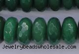 CAJ20 15.5 inches 10*20mm faceted rondelle green aventurine beads