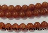 CAJ352 15.5 inches 8mm round red aventurine beads wholesale