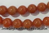 CAJ353 15.5 inches 10mm round red aventurine beads wholesale