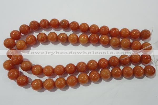 CAJ355 15.5 inches 14mm round red aventurine beads wholesale