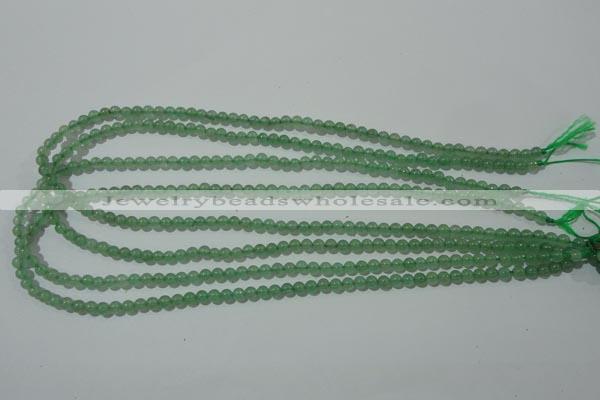 CAJ400 15.5 inches 4mm round green aventurine beads wholesale