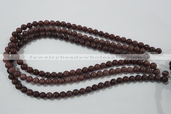 CAJ452 15.5 inches 7mm round purple aventurine beads wholesale