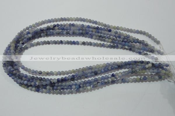 CAJ500 15.5 inches 4mm round blue aventurine beads wholesale